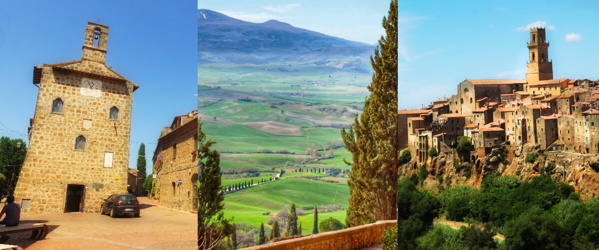 Private tours from Saturnia to Tuscany Pienza Pitigliano Sovana Stefanos RomeCabs