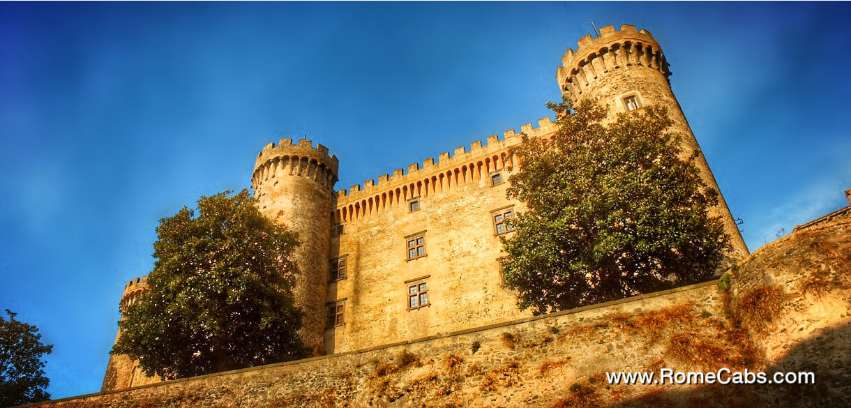 Bracciano Castle Best Civitavecchia tours to the Roman Countryside Shore Excursions from Rome in limo RomeCabs