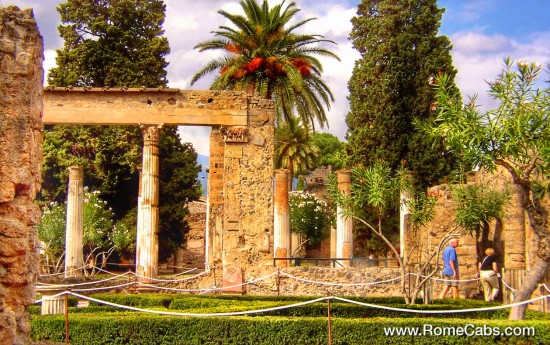 Private Naples Cruise Tours to  Sorrento and Pompeii ruins