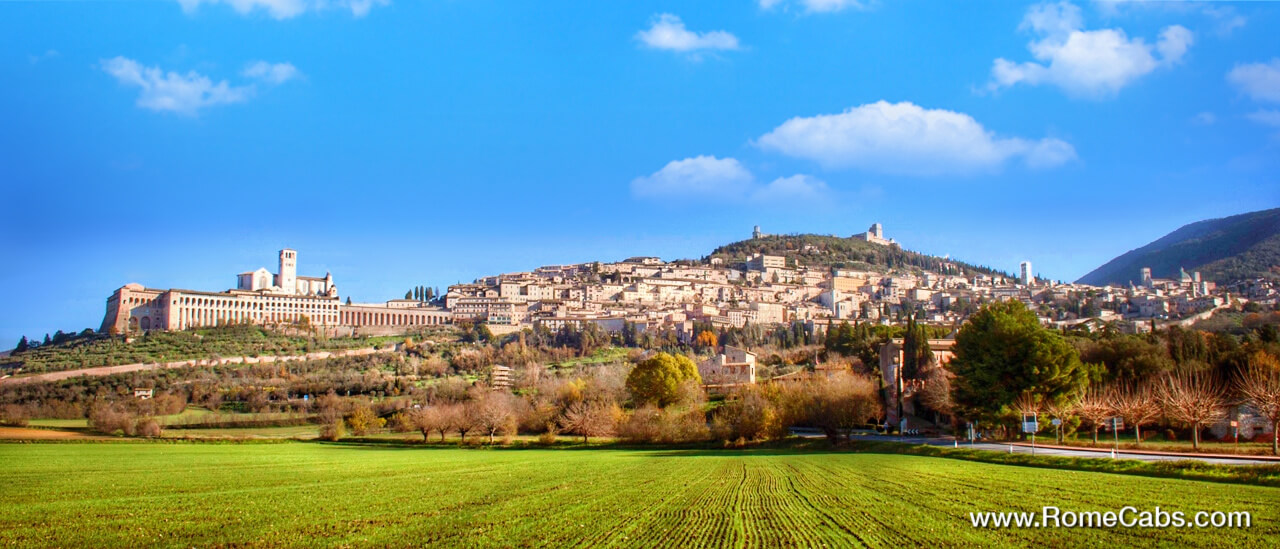 Transfer from Rome Florence with visit to Assisi Sightseeing Tour