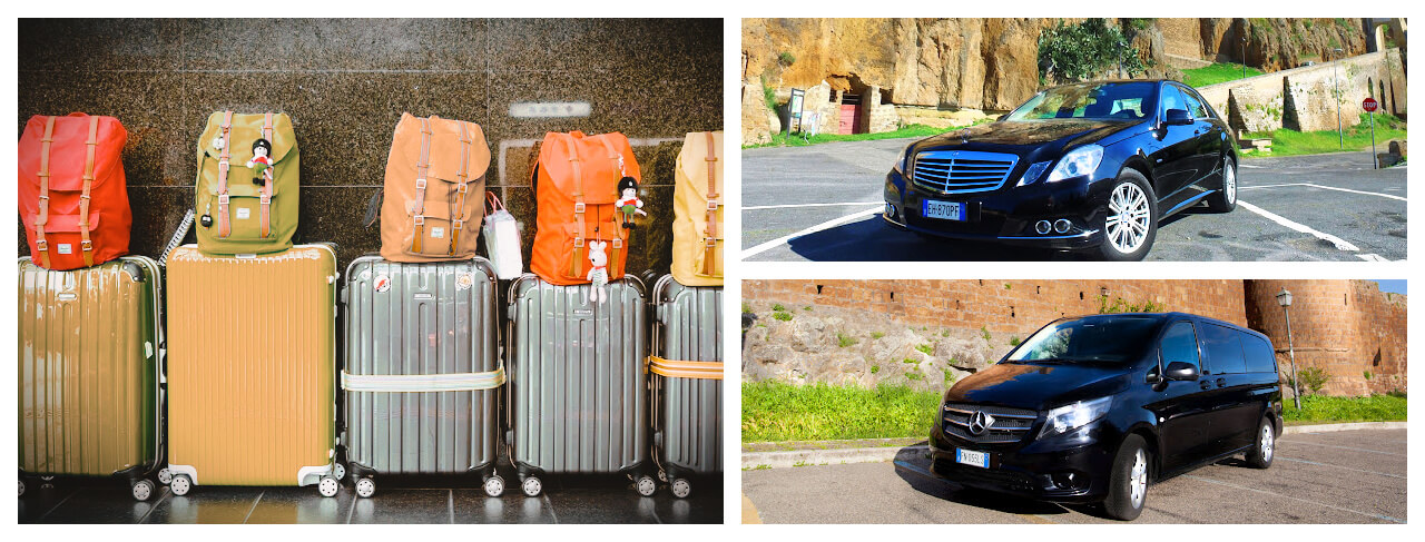 Private Transfer Service in Italy Rome to Sorrento Luggage