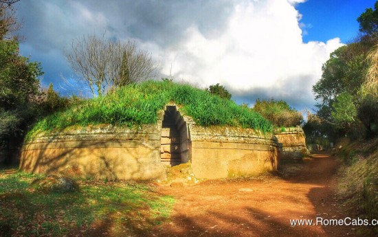 Post Cruise excursion from Civitavecchia to Etruscan tours Cerveteri Necropolis tombs