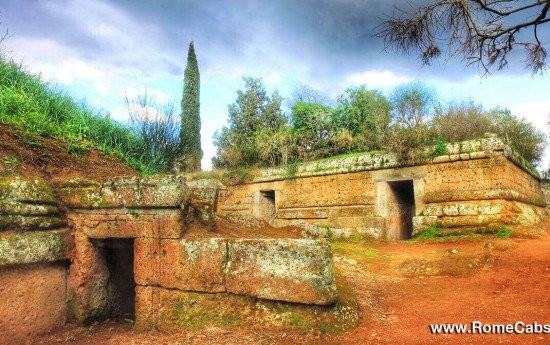 Post Cruise Countryside Tour from Civitavecchia to Cerveteri Etruscan Necropolis Tombs