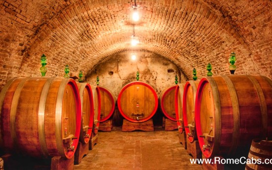 RomeCabs Wine Tasting Tours to Umbria and Tuscany from Rome - Montepulciano wine cellar tours