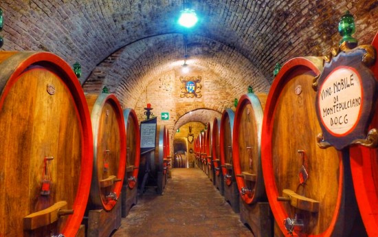 Montepulciano wine cellar tours from Rome to Tuscany