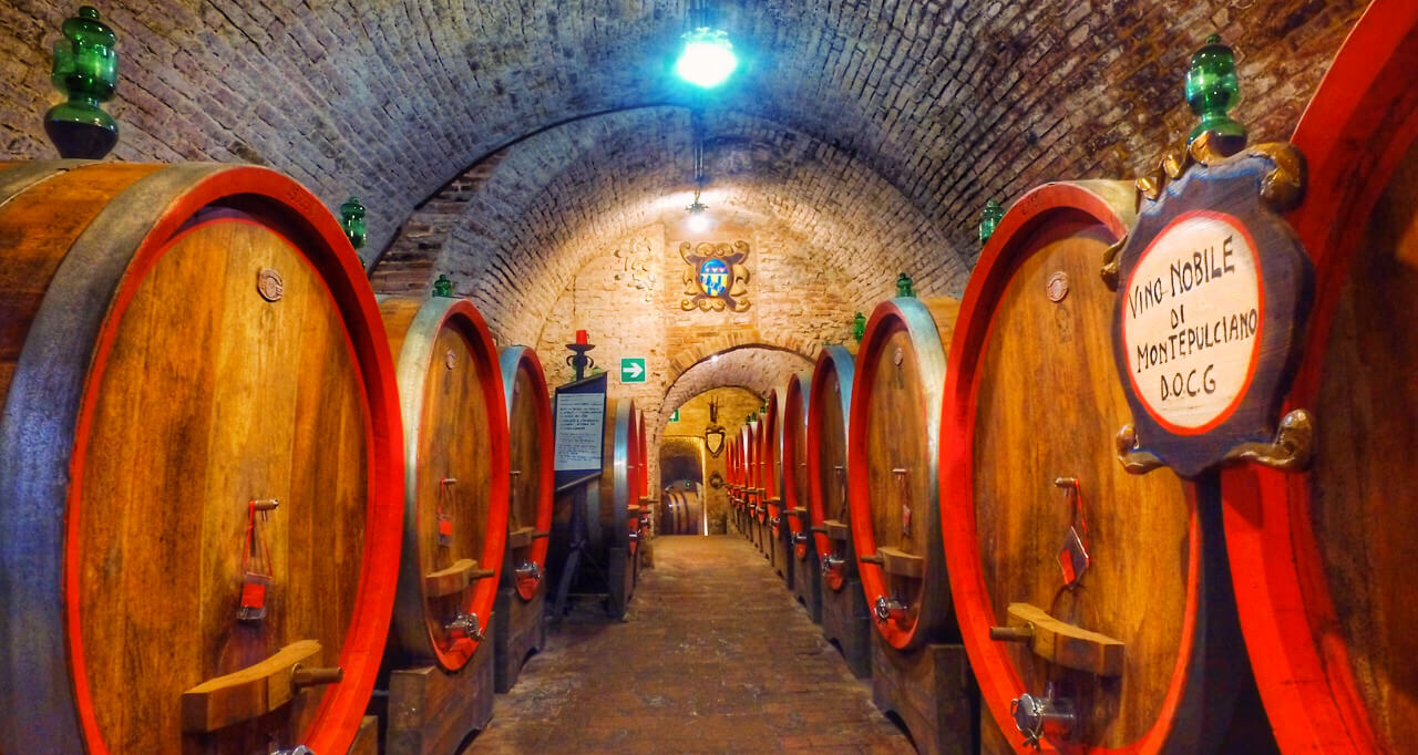 Wine Tasting Tours from Rome to Tuscany Montepulciano Wine Cellar Tours