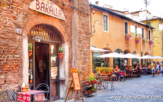 Tuscany shore excursions from Livorno to Pisa and Lucca streets 