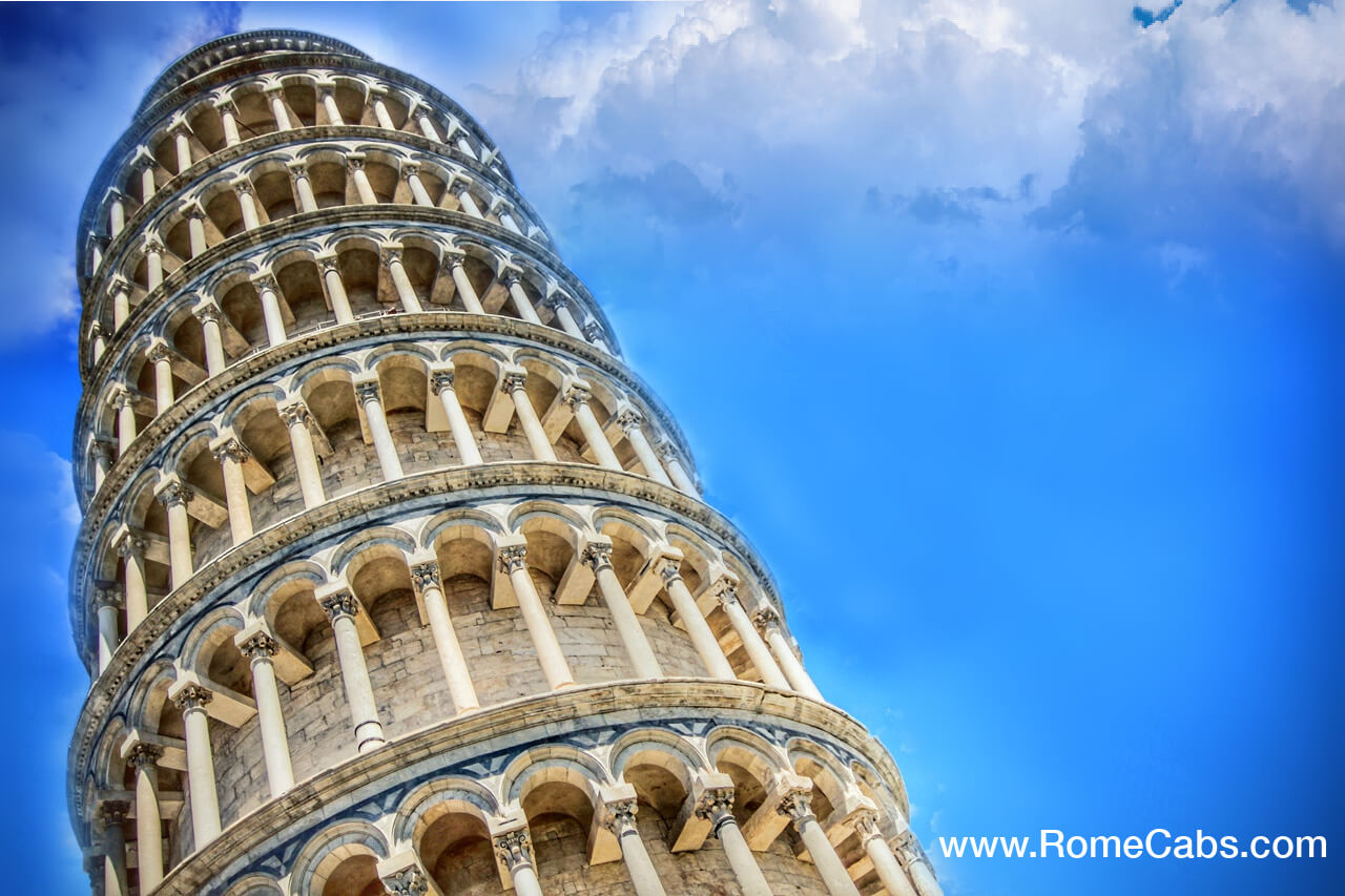 Leaning Tower of Pisa UNESCO World Heritage Sites in Tuscany tours from Rome in limo