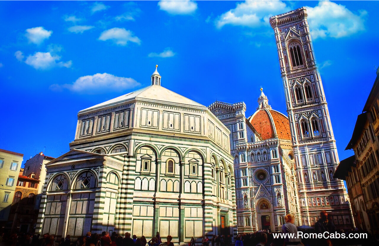 Baptistery of Saint John the Baptist in Florence Tours from Rome Cabs Tuscany shore Excursions from Livorno