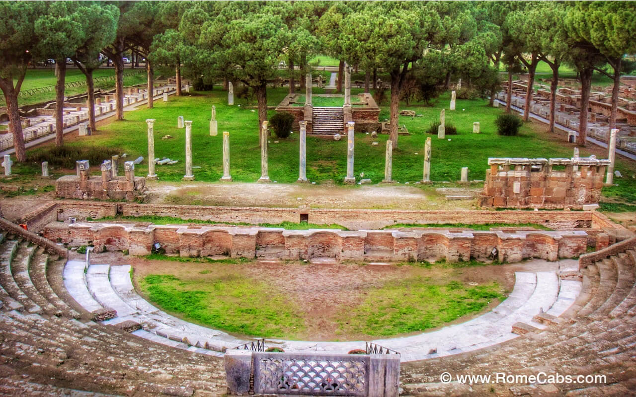 Ostia Antica Theater 7 top Ancient Roman Etruscan sites to visit from Rome day tours with RomeCabs