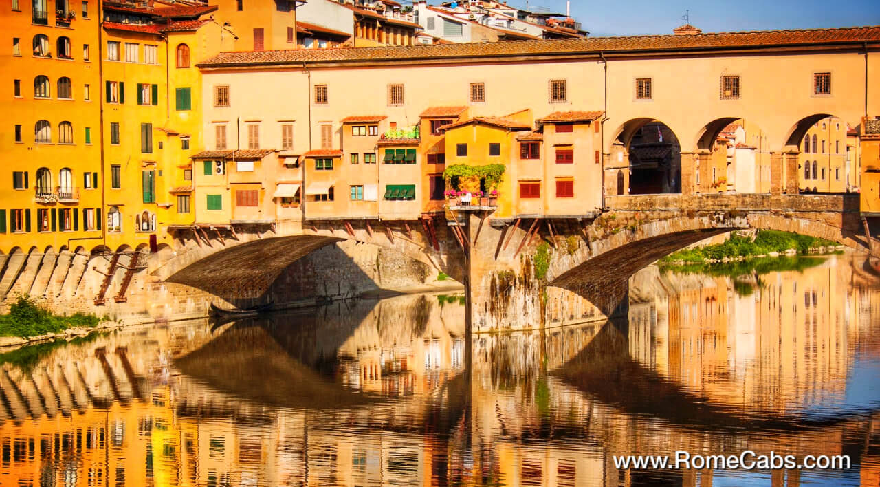 Ponte Vecchio Florence private tours from Rome in limo