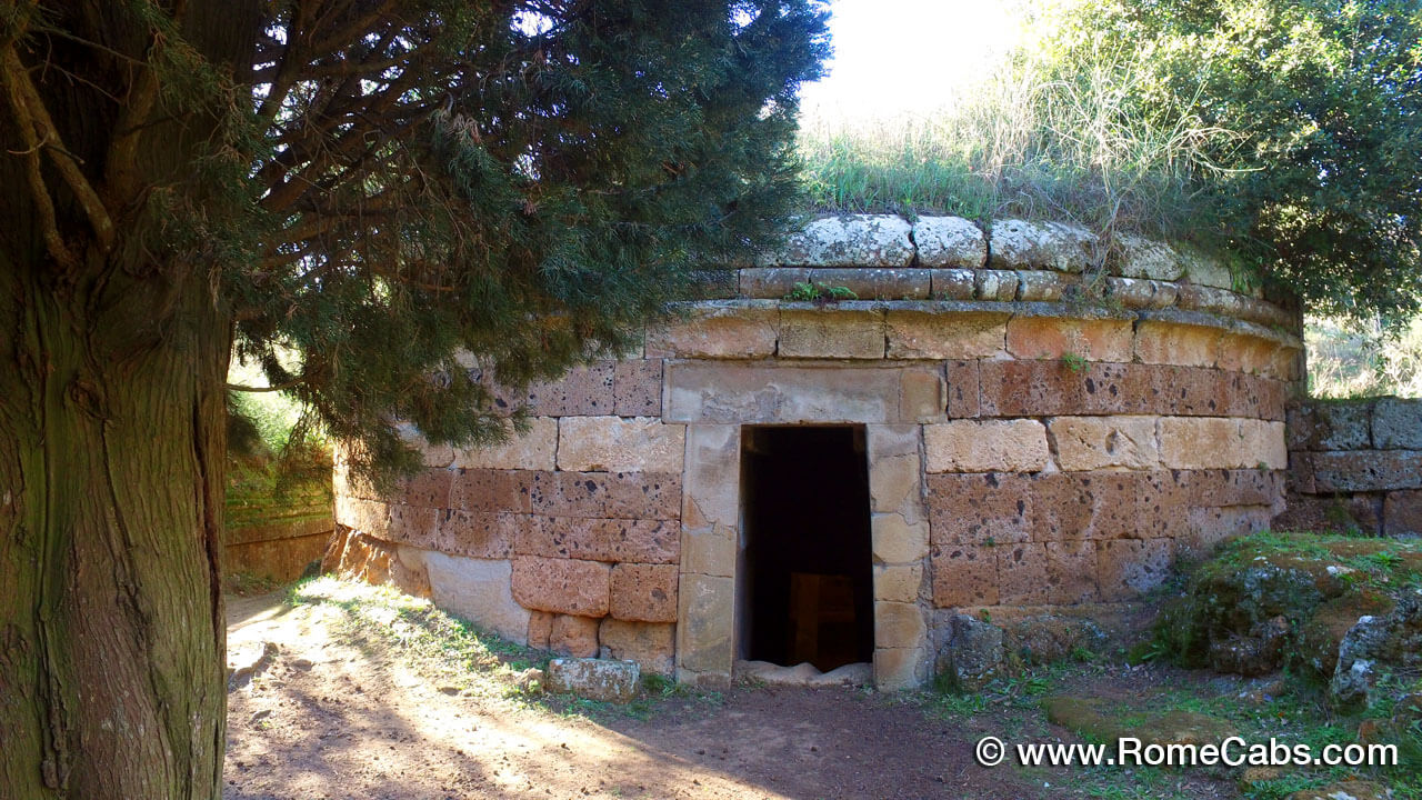  Etruscan Necropolis of Banditaccia in Cerveteri day trips from Rome to must see places in Italy with RomeCabs private tours