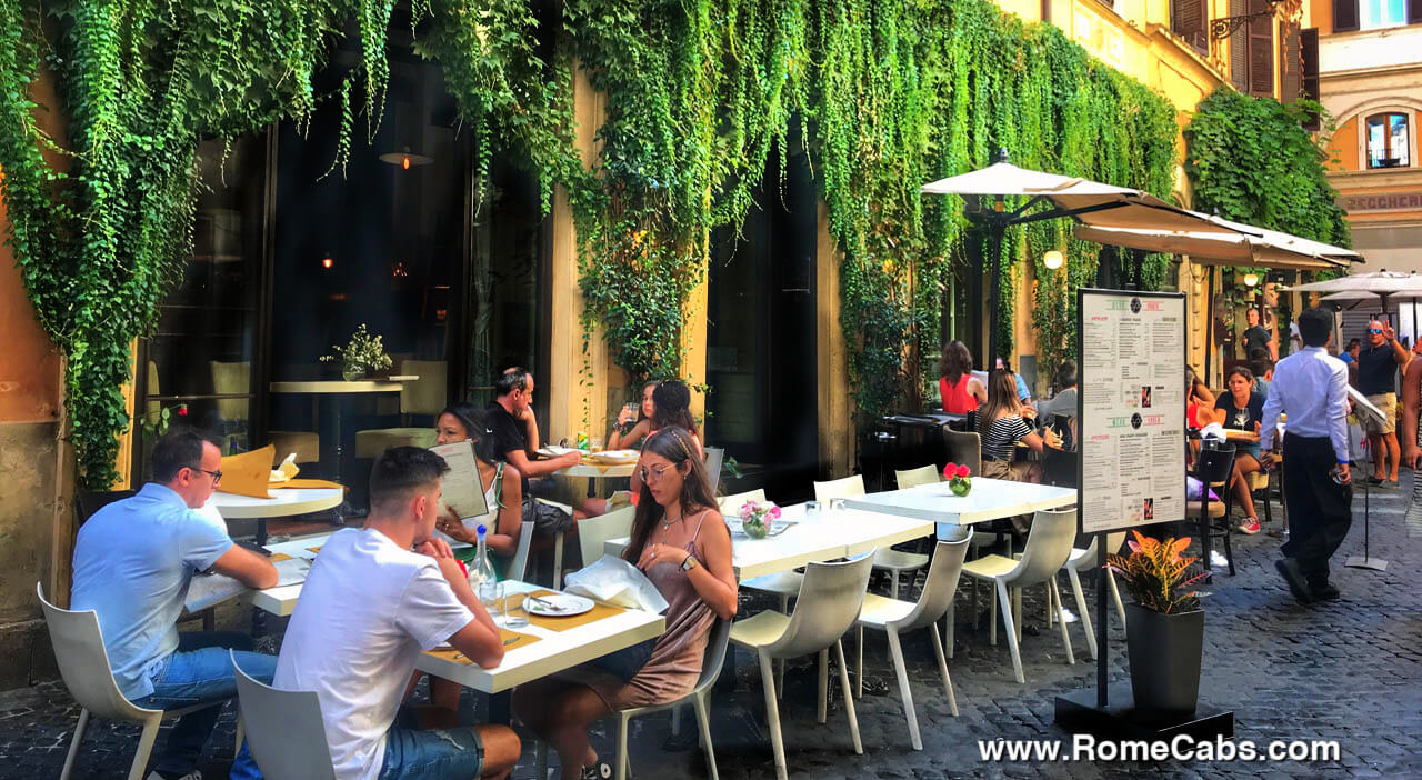 Eat at cozy Italian restaurants in Rome why book private tours from civitavecchia shore excursions RomeCabs