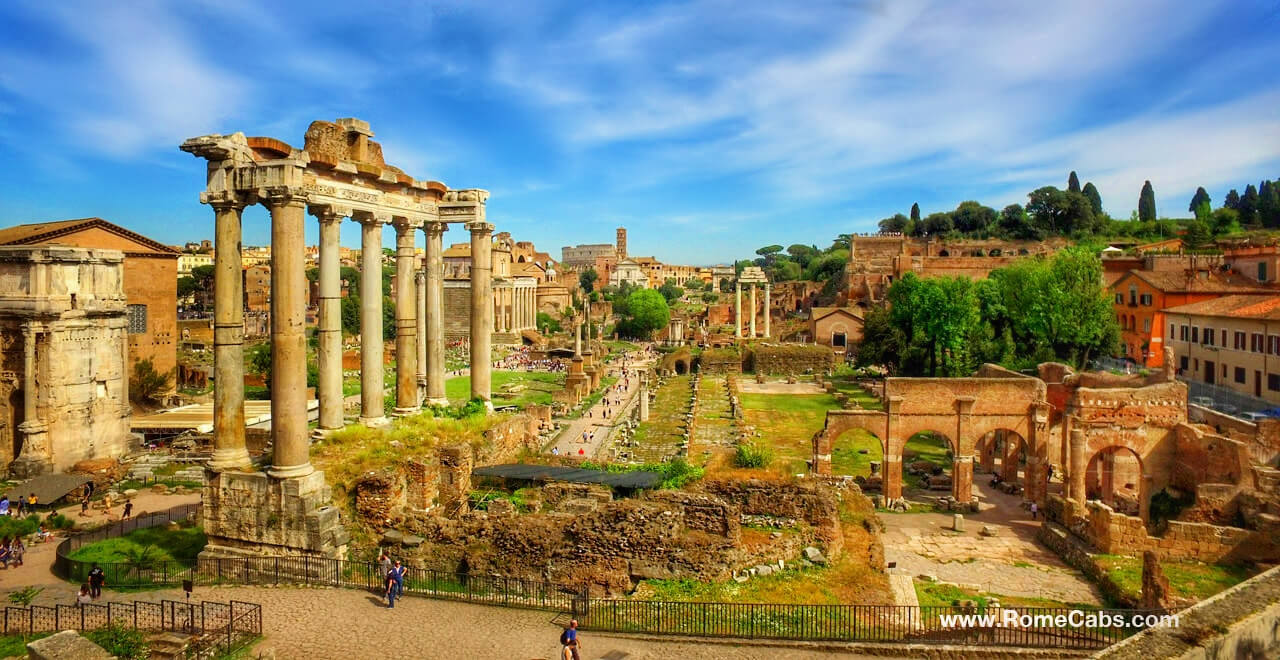 Roman Forum in Rome vs Countryside tour