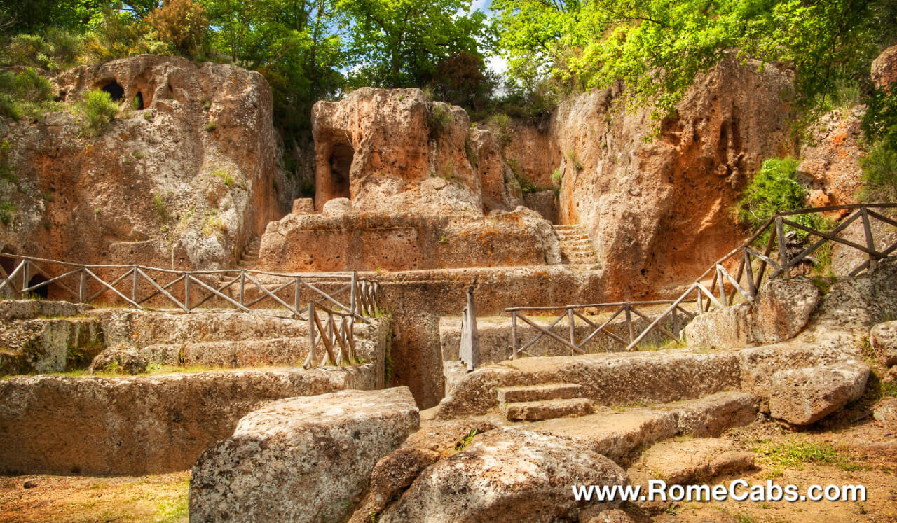 Ildebranda Hilderbrand Tomb Etruscan Necropolis_ 7 amazing places to visit on Etruscan Tours from Rome in limo RomeCabs