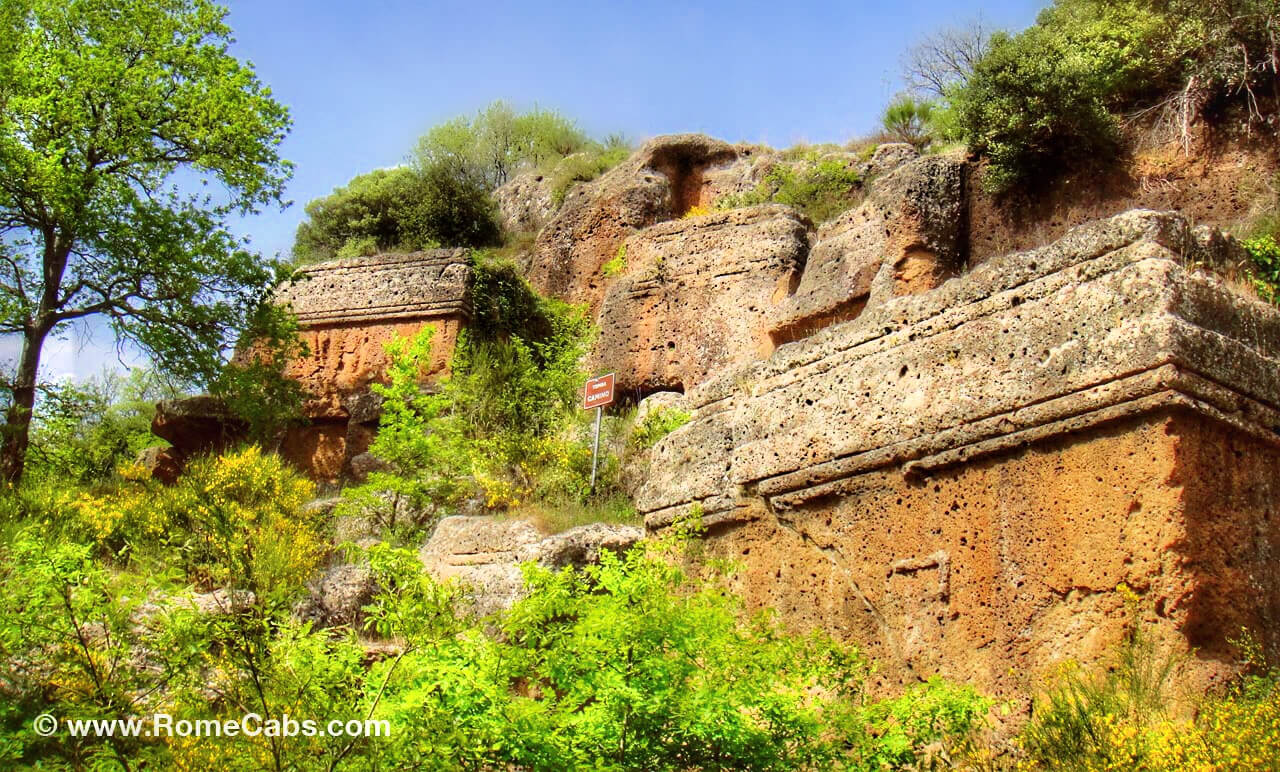 Norchia Etruscan Cliffside Necropolis_7 Amazing Places to visit on your Etruscan Tours from Rome