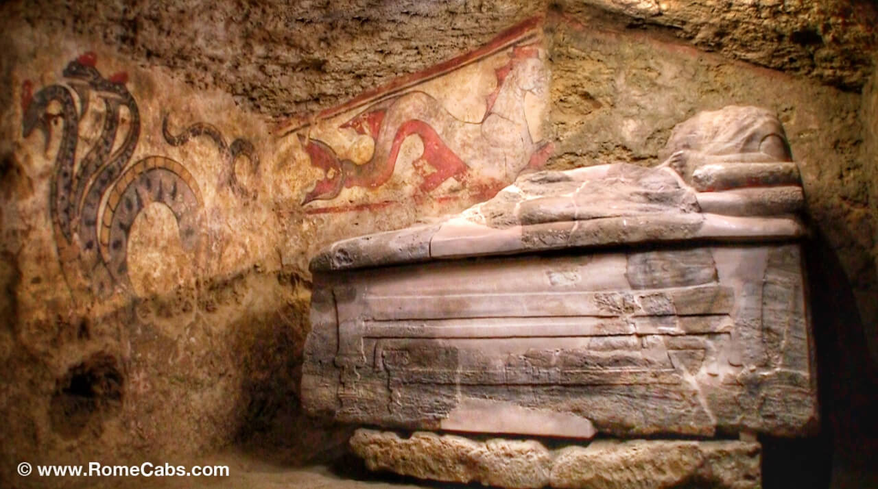 Tomb of Infernal Chariot Sarteano _7 amazing places to visit on Etruscan Tours in Tuscany from Rome Tours