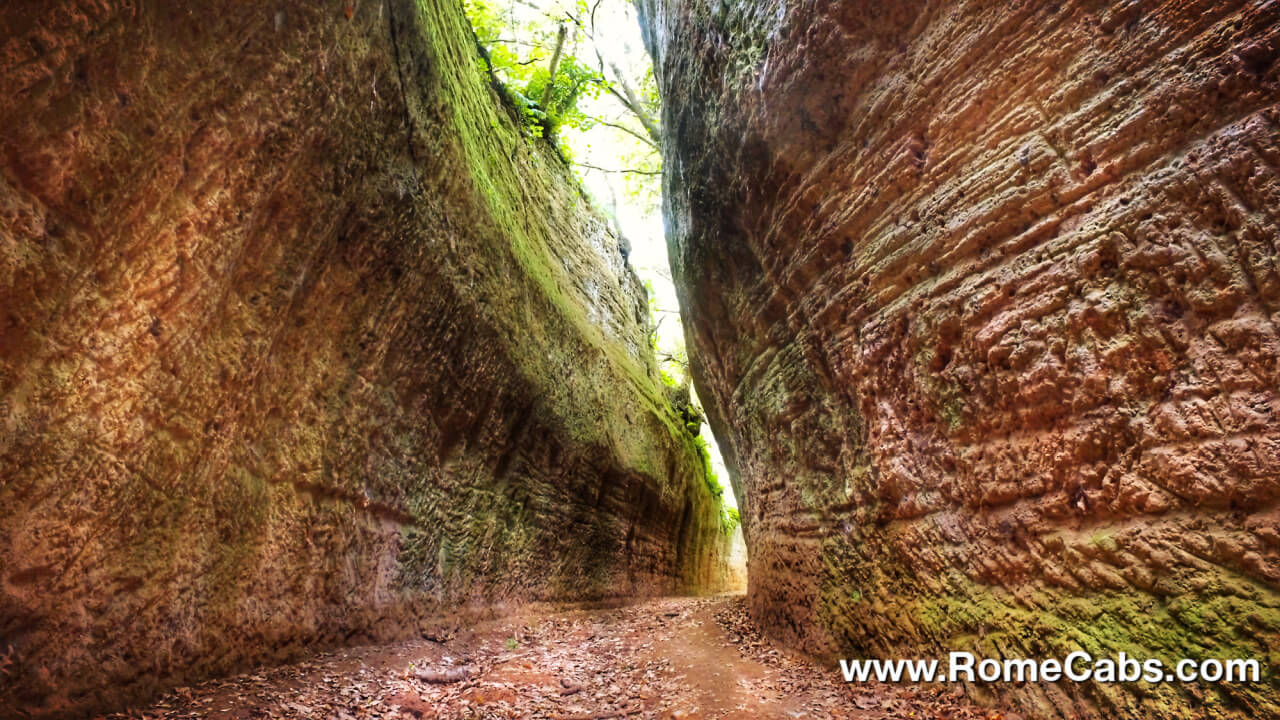 Etruscan Vie Cave Sovana Sorano Pitigliano 7 amazing places to visit on our Etruscan Tours from Rome private tours RomeCabs