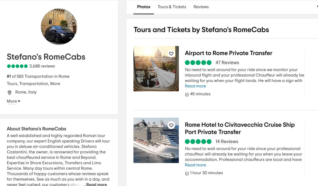 10 Expert tips for booking reliable Rome airport Cruise Port Transfers Company online reputation