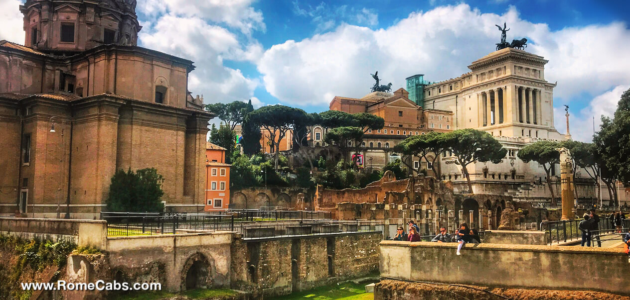 Roman Forums DIY Rome tour from Civitavecchia Cruise Ship Ancient Rome and Squares