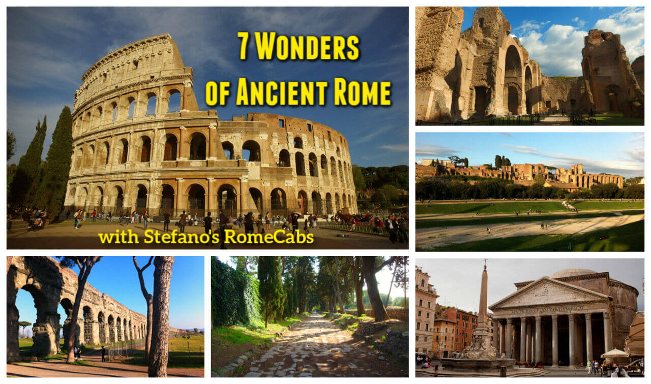 Seven Wonders of Ancient Rome Tours Civitavecchia Shore Excursions to Rome in limo Tours with RomeCabs
