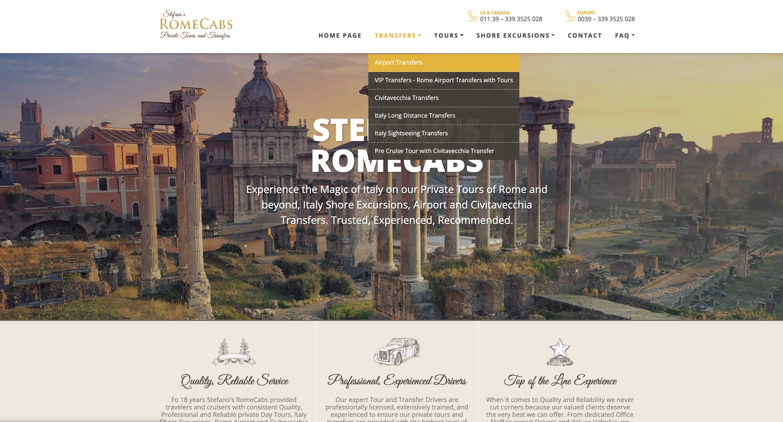 RomeCabs Rome Fiumicino Airport Transfers