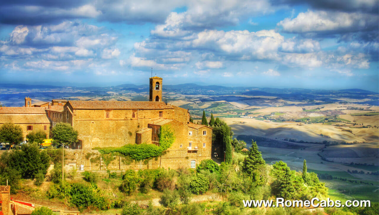 Montalcino wine tasting tours in Tuscany from Rome in limo tour with RomeCabs