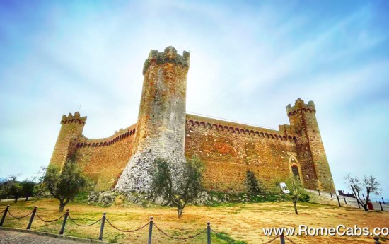 Montalcino fortress - luxury Tuscany tours from Rome