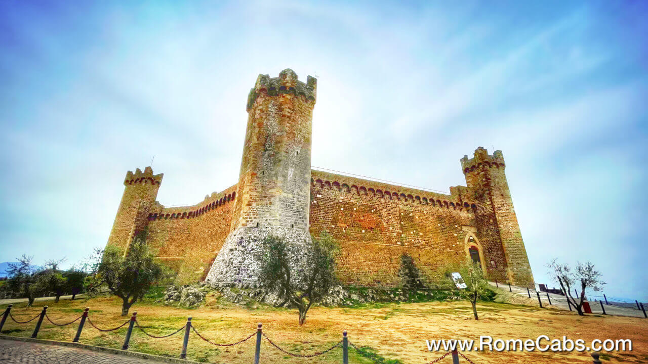 Medieval Fortress in Montalcino Tuscany Tours from Rome