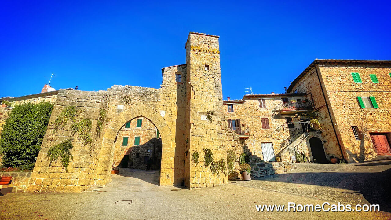 Montichiello five Romantic villages in Tuscany you can visit from Rome in limo Tuscany Tours RomeCabs