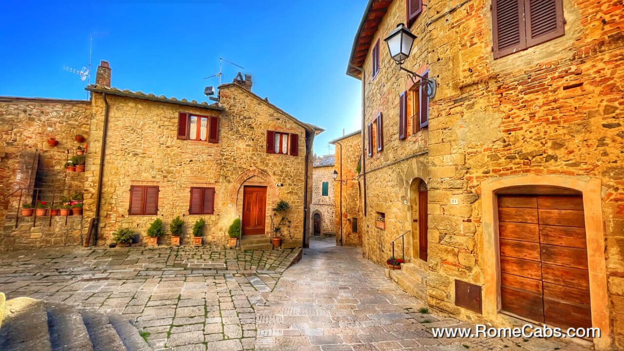 Private Tuscany Tours from Rome to Montichiello Val d'Orcia Italy luxury tours RomeCabs