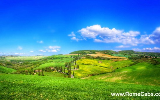 Montichiello -  Valley of Paradise Tuscany Tour from Rome in limo tours