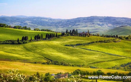 Rome to Montichiello Tuscany Tours in limo