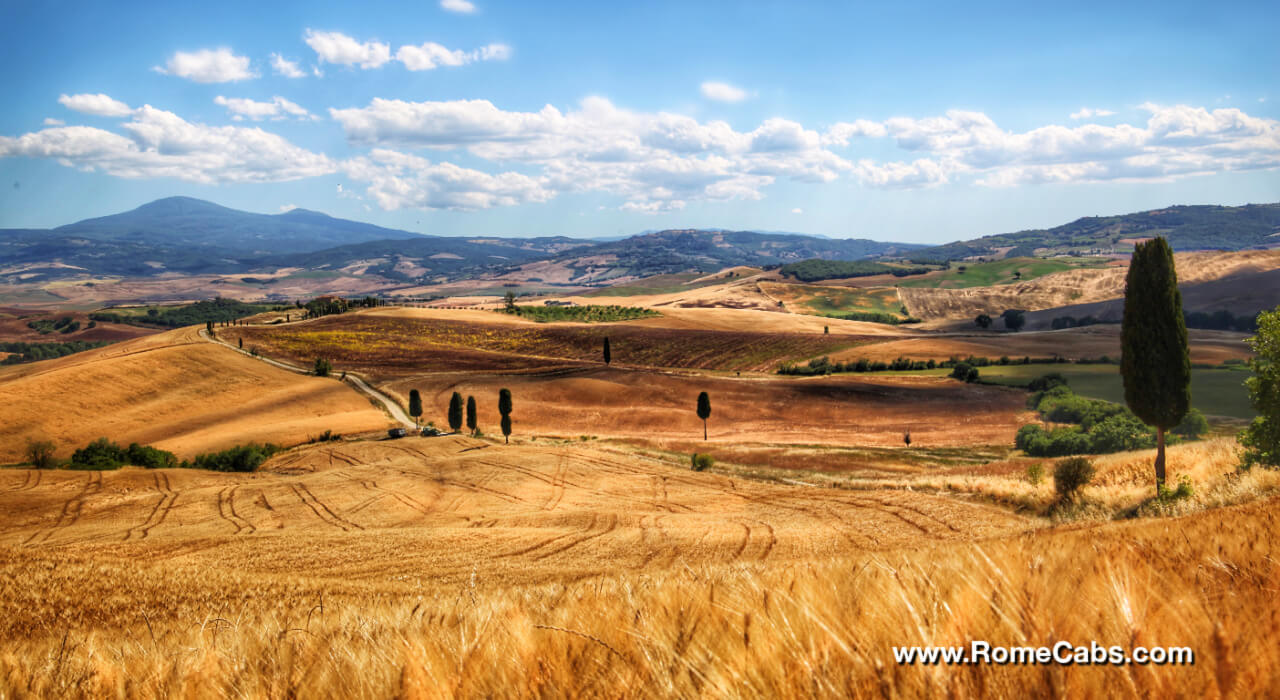 Elysian Fields Valley of Paradise in Tuscany Tours from Rome in limo
