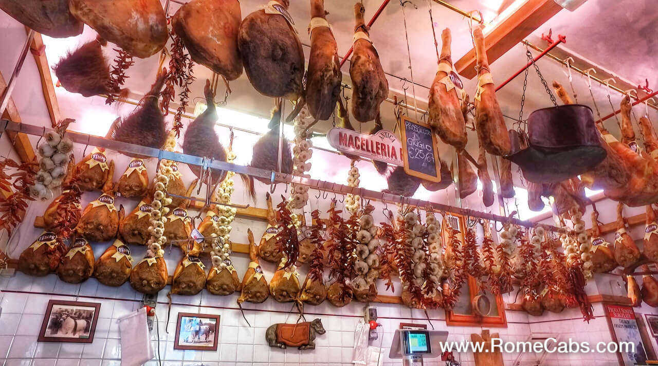 Macelleria Falorni Greve in Chianti wine tours of Tuscany from Rome