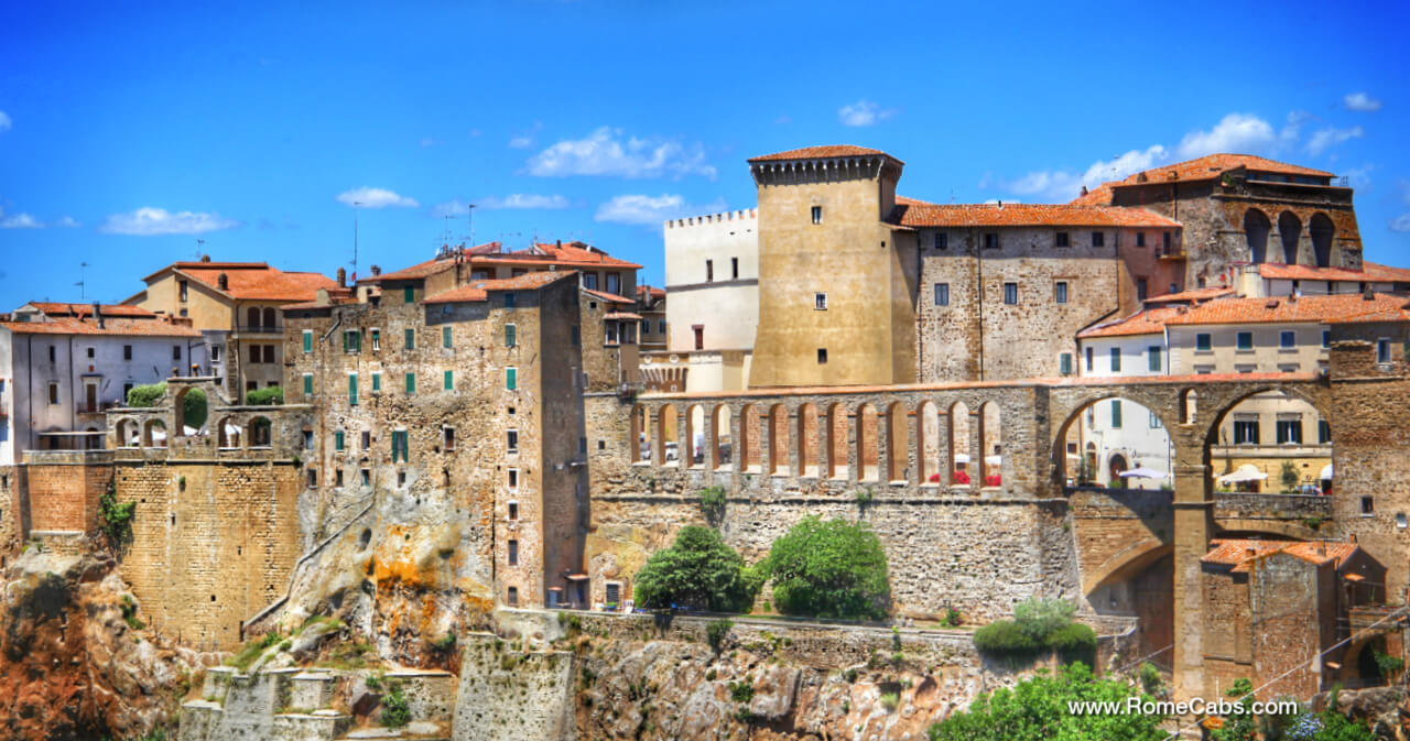 Pitigliano Tours of Tuscany from Rome Cabs luxury tours in Italy