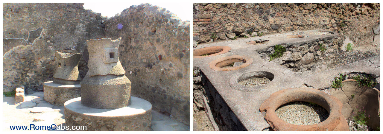 Rome to Pompeii Tours ancient bakeries thermapolium