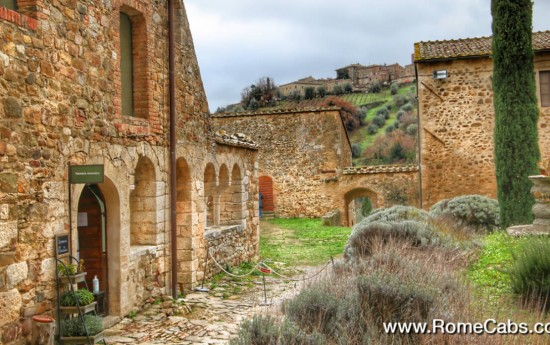 Sant'Antimo Abbey Tuscany wine tours from Rome limo tours