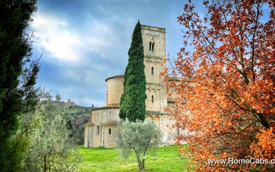 Sant'Antimo Abbey tours from Rome to Tuscany luxury tours