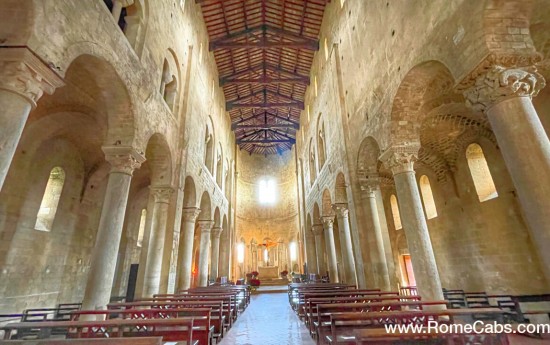 Sant'Antimo Abbey Tours from Rome to Tuscany wine tasting