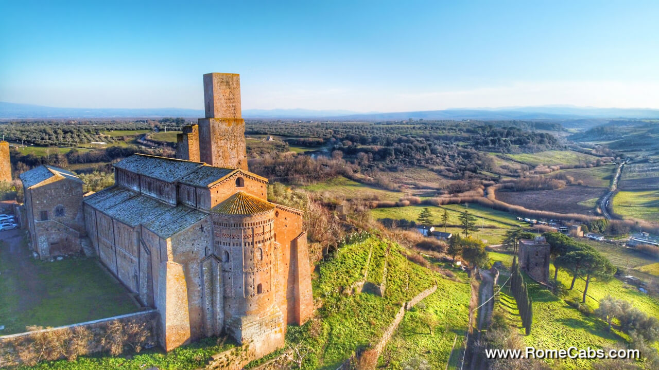 Basilica of Saint Peter San Pietro Tuscania Rome Countryside Tours from Civitavecchia