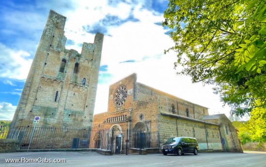 Santa Maria Maggiore Tuscania tours from Rome in limo tours