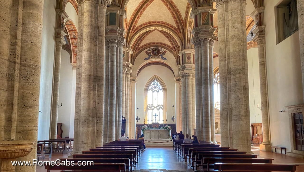 Duomo of Pienza Tuscany tours from Rome to Pienza Montepulciano RomeCabs