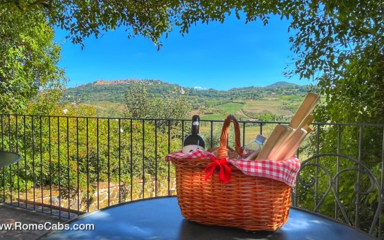 picnic with a view on a cheese farm in Tuscany Tour from Rome