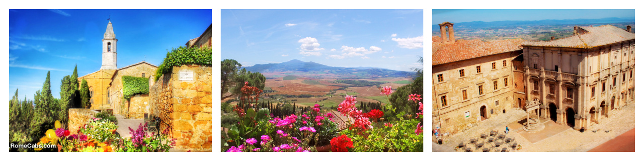 Montepulciano and Pienza Tuscany tous from Rome