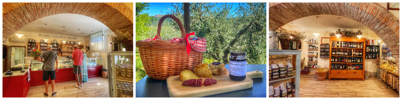 picnic with a view on cheese farm in Montepulciano A Taste of Tuscany tour from Rome