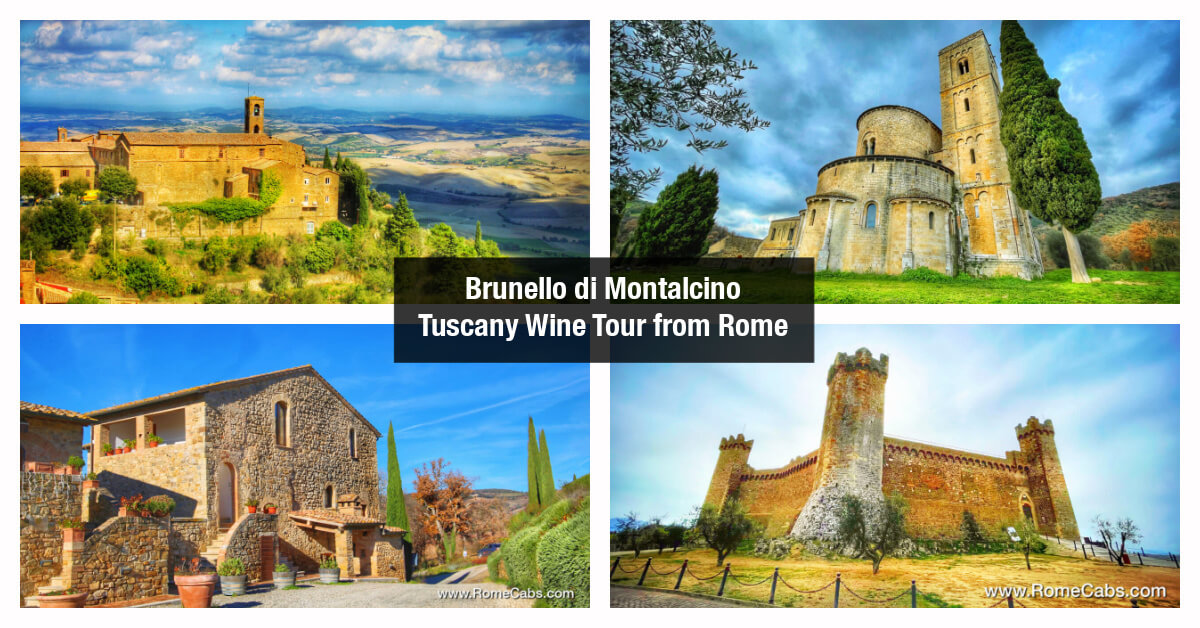 Brunello di Montalcino Wine Tours from Rome to Tuscany