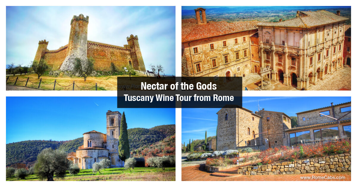 Nectar of the Gods Tuscany Wine Tour Epic Summer Day Trips from Rome tours with RomeCabs