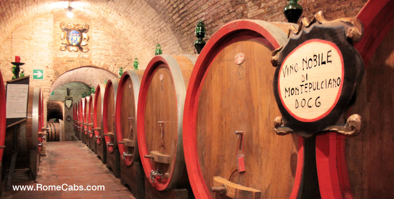 Montepulciano wine history and characteristics of Vino Nobile di Montepulciano Tuscany wine tours