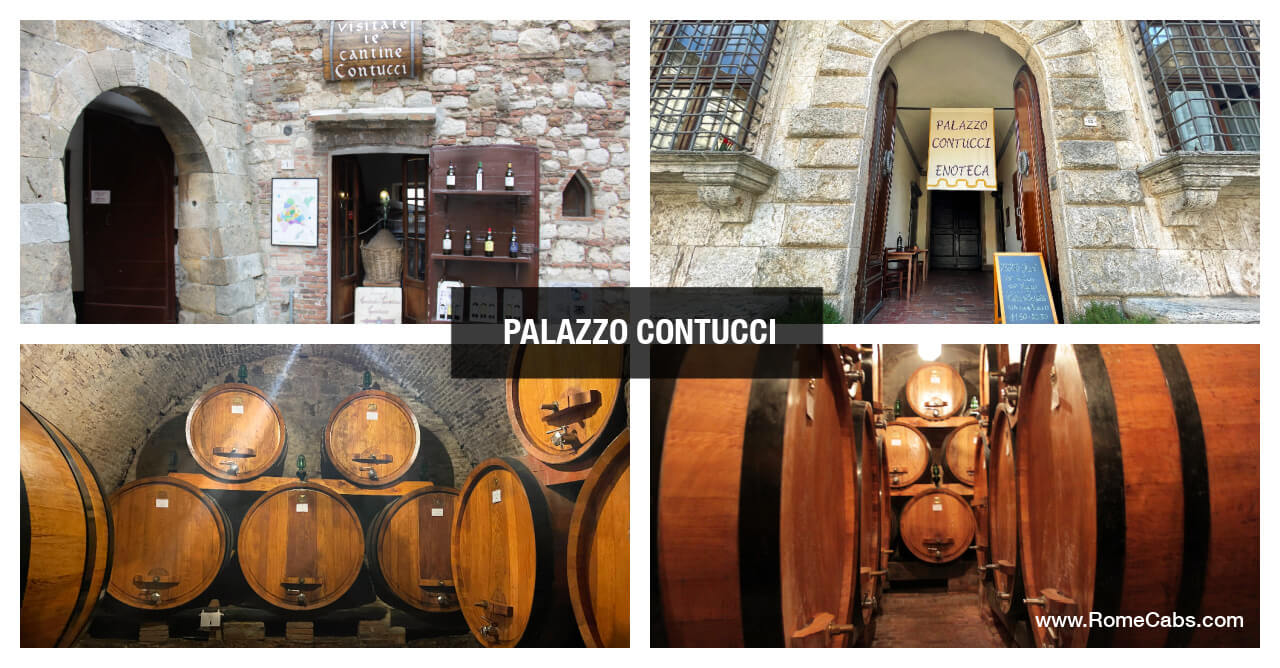 Palazzo Contucci Winery wine tours from Rome RomeCabs